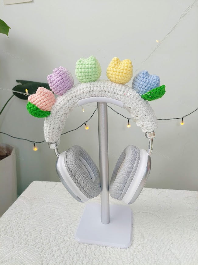 🎧Tulip flower design headphone cover for AirPods Max, Sony, or other models🎧