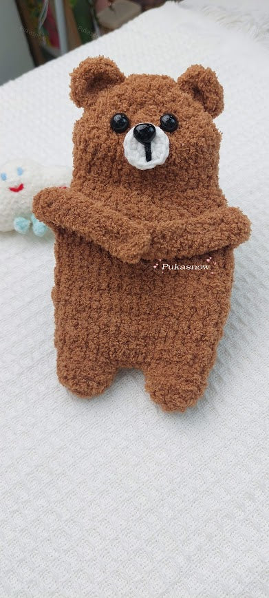 🐻Cute Fluffy Bear Design Earphone Pouch🐻