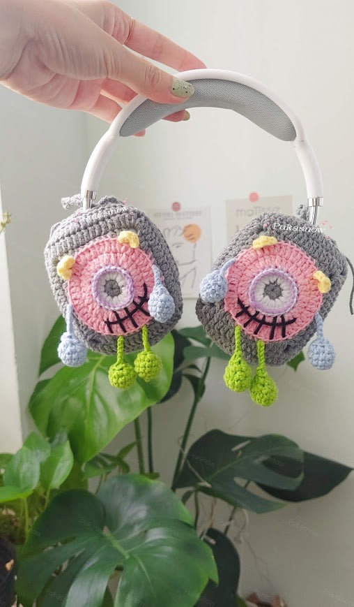 One-eyed monster design headphone cover for AirPods Max, Sony, or other models