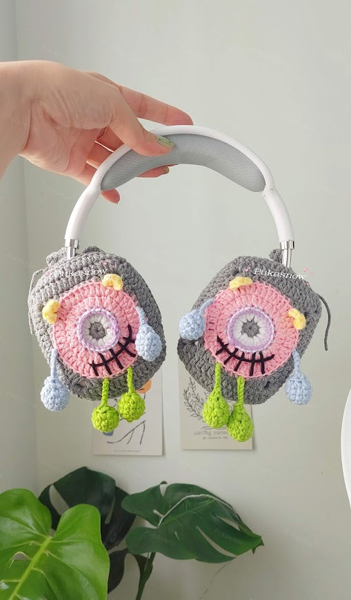 One-eyed monster design headphone cover for AirPods Max, Sony, or other models