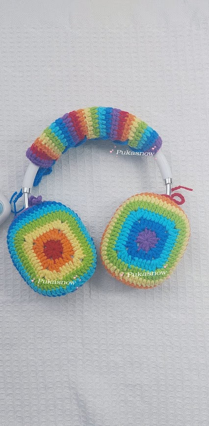 🎧Rainbow-colored design headphone cover for AirPods Max,Sony or other models🎧