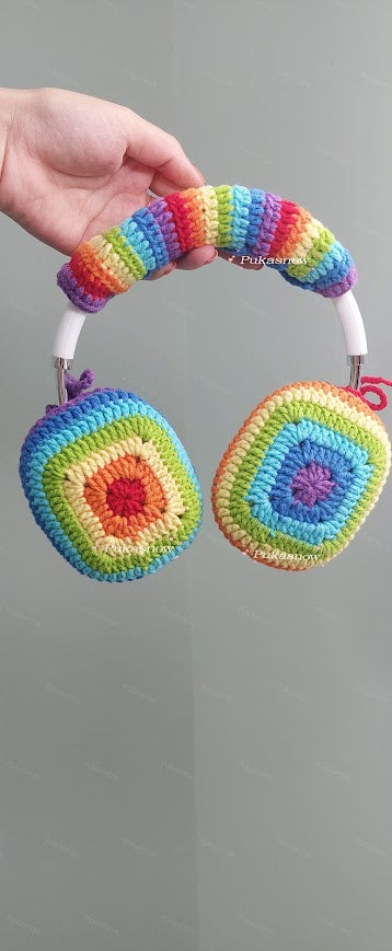 🎧Rainbow-colored design headphone cover for AirPods Max,Sony or other models🎧