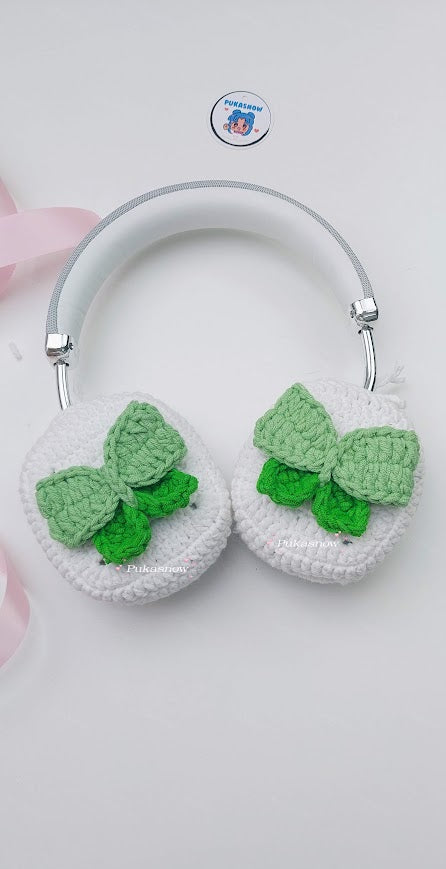 Adorable bow design headphone cover for AirPods Max, Sony, or other models