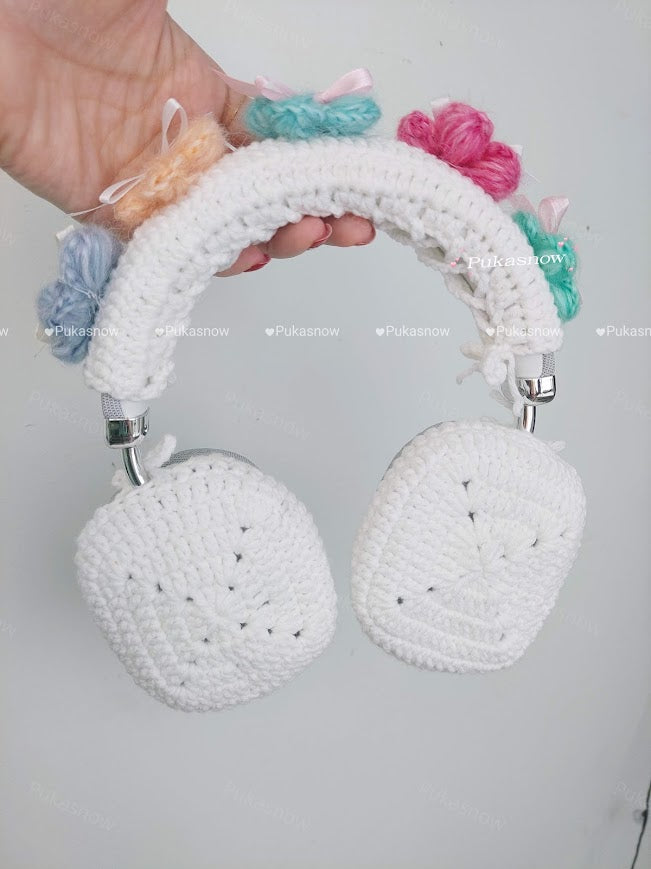 🎧Daisy flower design headphone cover for AirPods Max,Sony or other models🎧