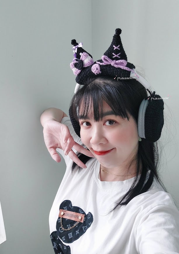 🎧Kuromi-designed headphone covers🎧